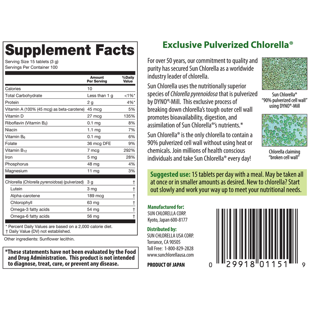 Sun Chlorella Econ 200mg