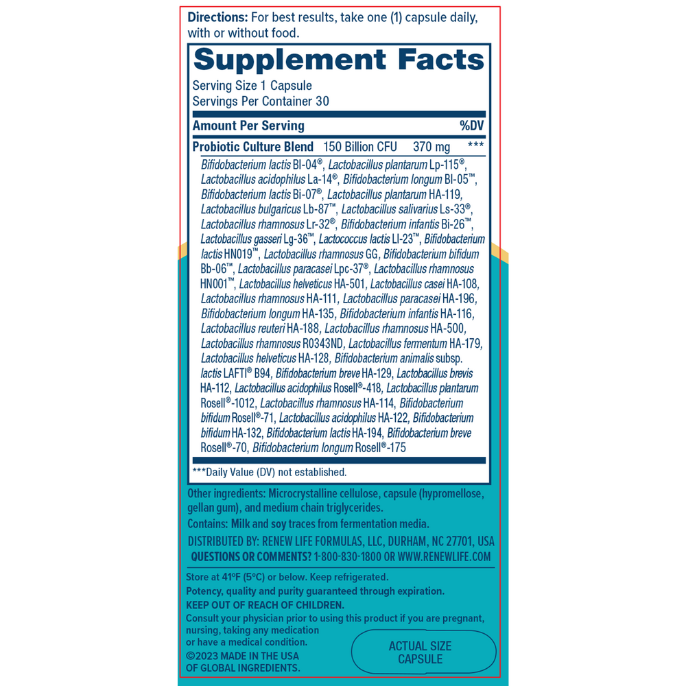 Ultimate Flora Extra Care 150 Billion