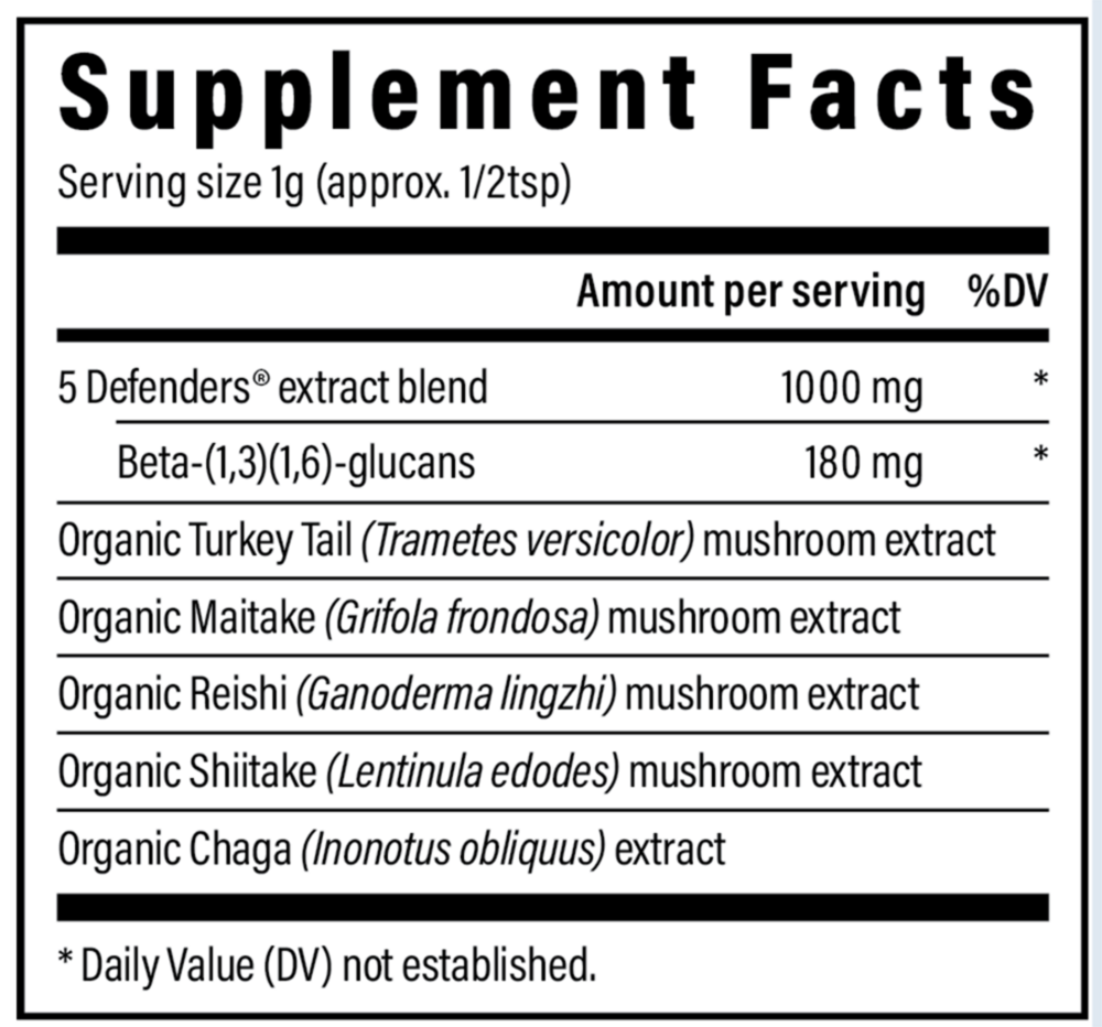 5 Defenders™ Mushroom Extract Blend Powder
