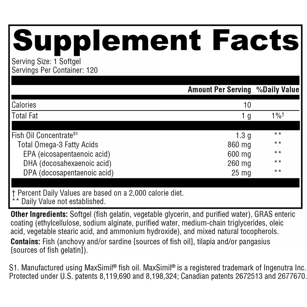 Omega MonoPure 1300 EC Fish Oil