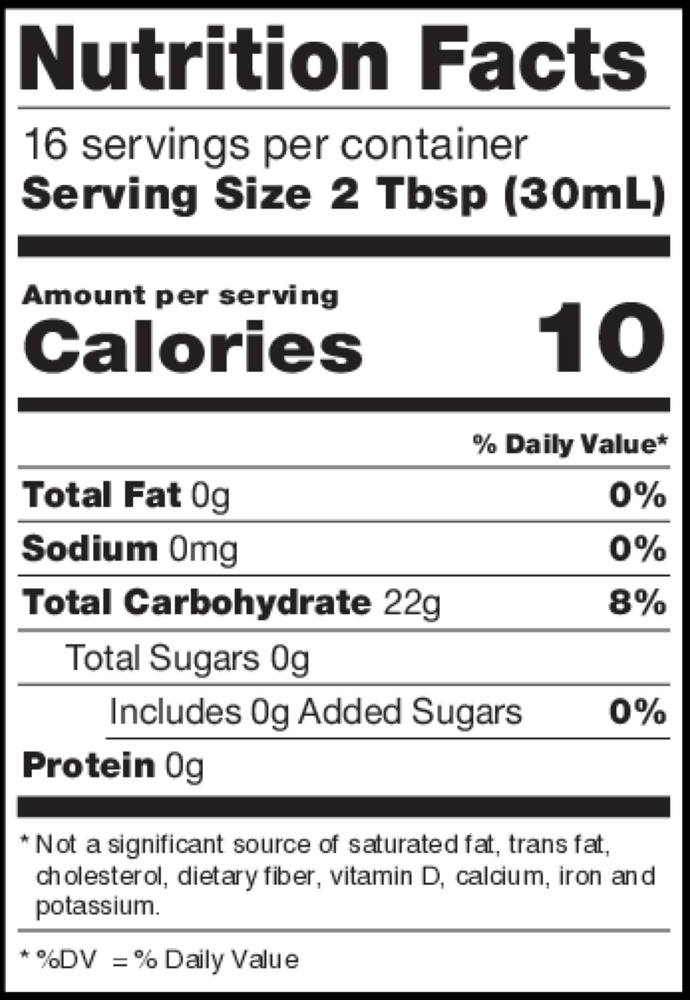 RxSugar Organic Cinnamon Syrup