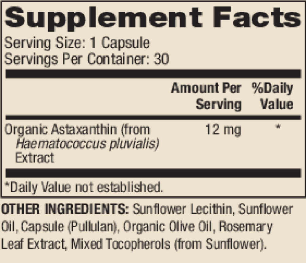 Astaxanthin 12mg