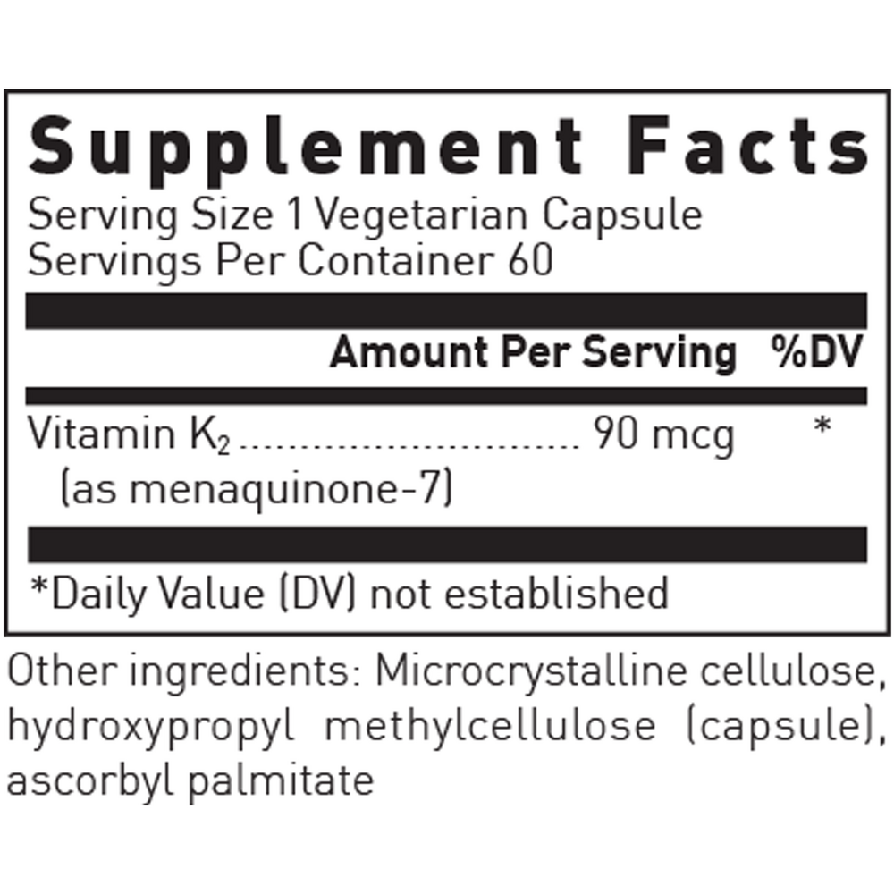 Vitamin K2 w/Menaquinone-7 (Soy-Free)