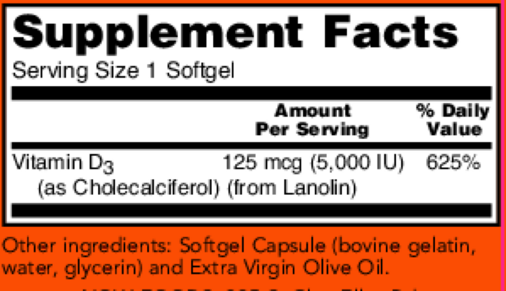 Vitamin D-3 5,000IU
