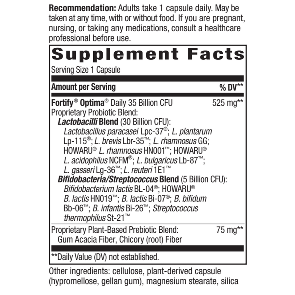 Fortify™ Optima® 35 Billion Probiotic + Prebiotic