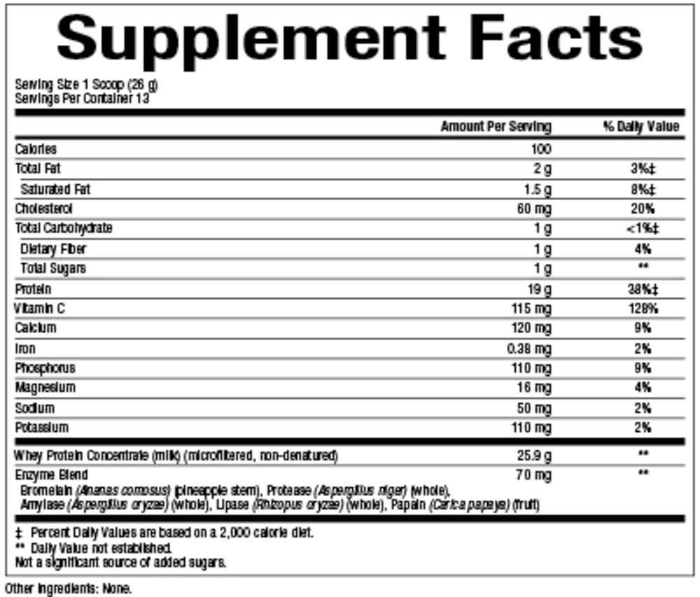 Whey Factors Unflavored Powder