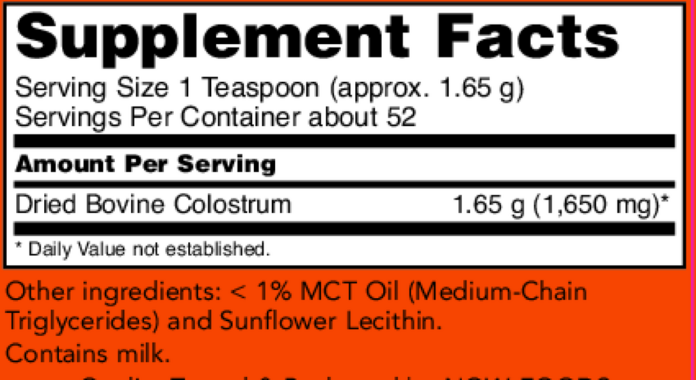 Colostrum 100% Pure Powder
