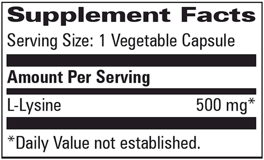 L-Lysine 500mg