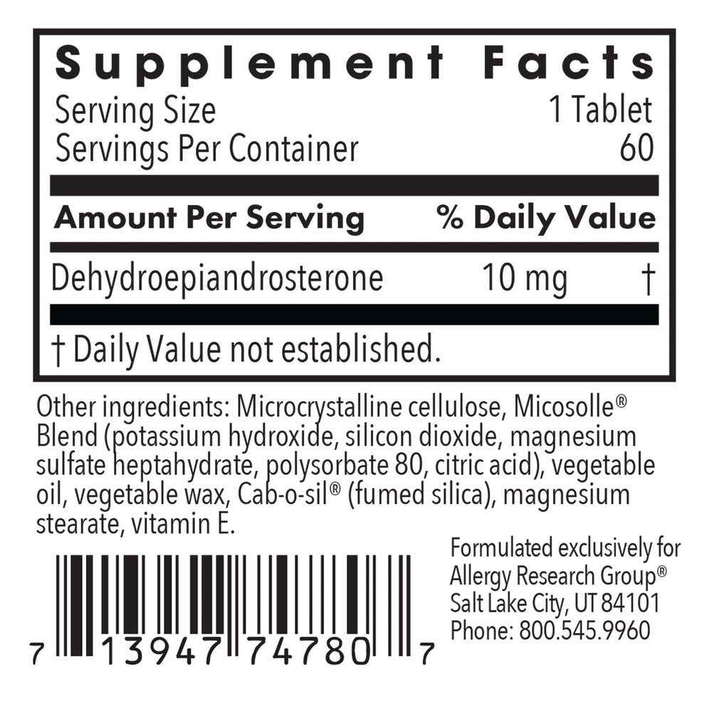 DHEA 10mg Micronized Lipid Matrix
