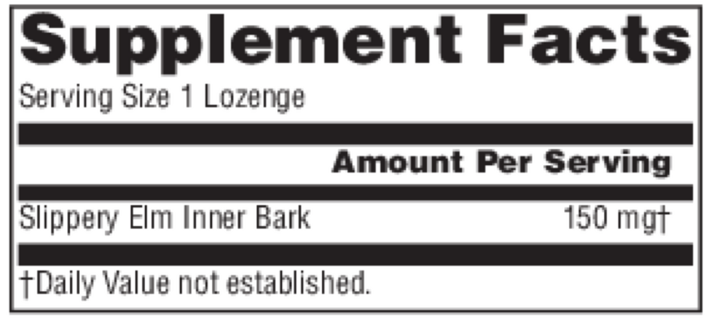 Slippery Elm Strawberry Lozenges