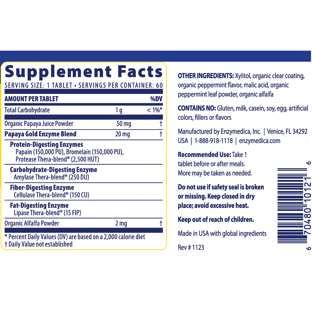 Papaya Gold Advanced Natural Enzyme Formula