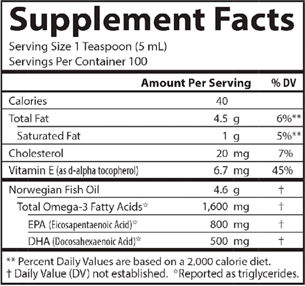 The Very Finest Fish Oil™ Liquid - Lemon