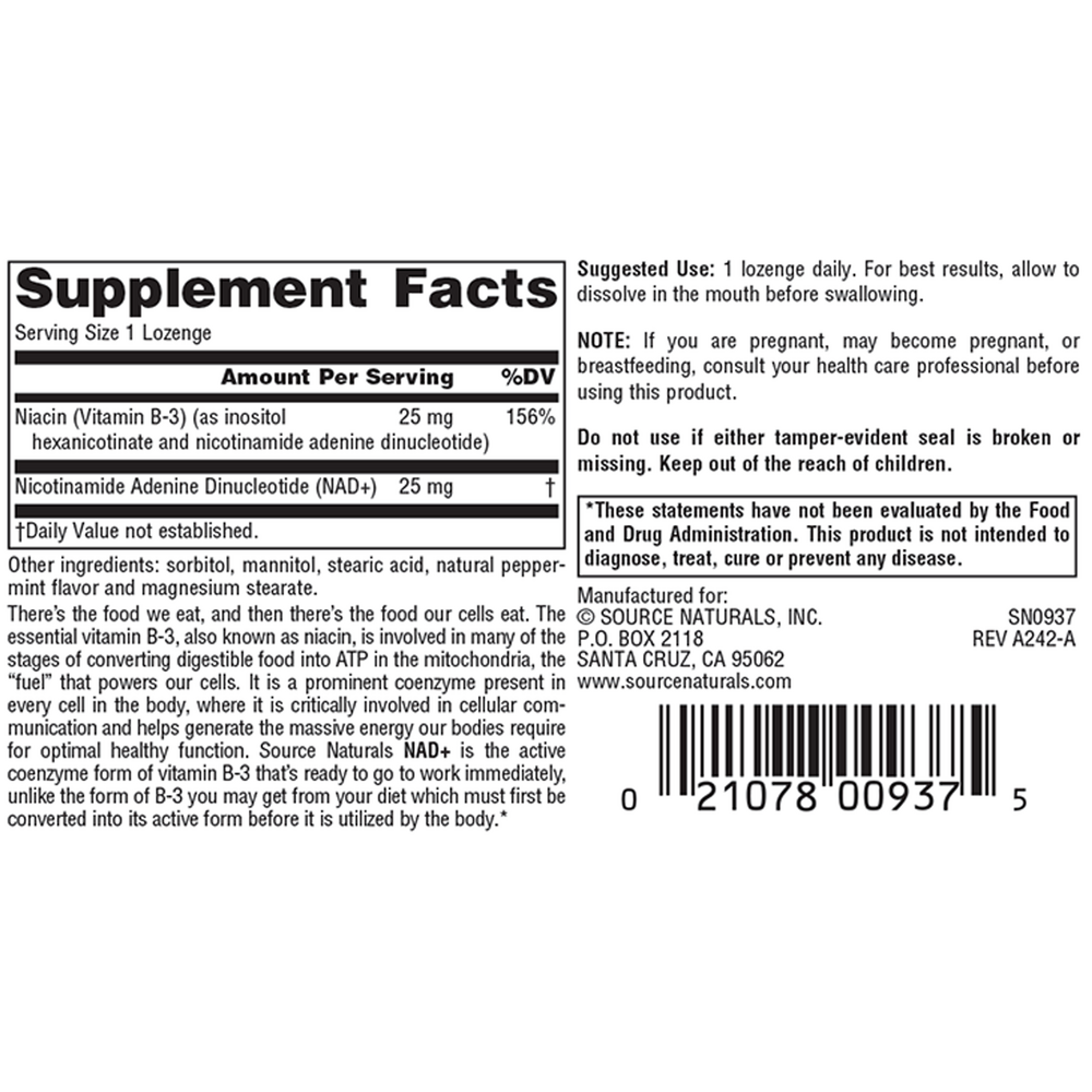 NAD+ Coenzymated™ B-3 25 mg