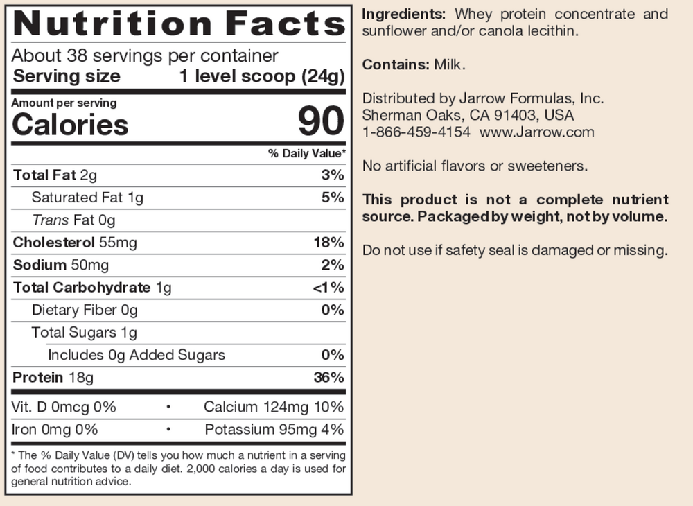 Whey Protein Unflavored