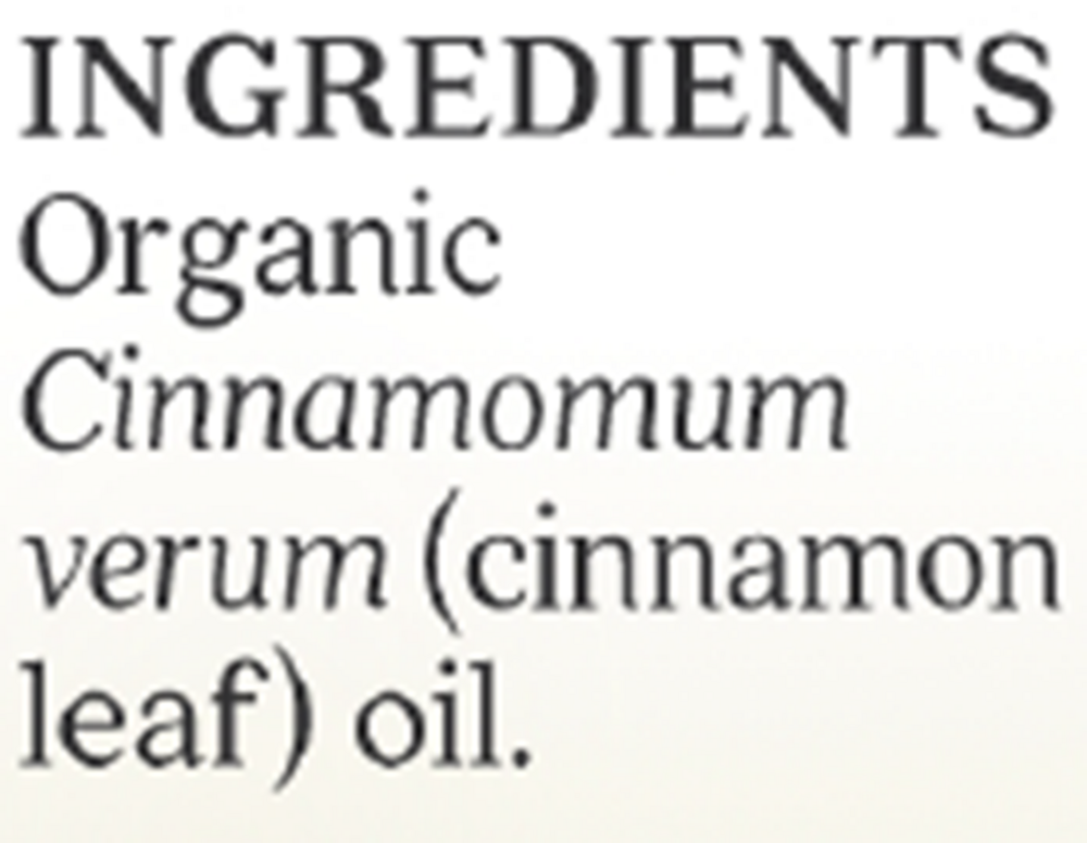Cinnamon Leaf Organic Ess Oil
