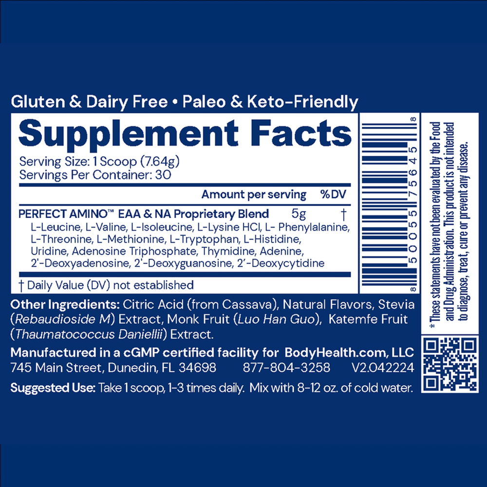 PerfectAmino Powder, Lemon Lime