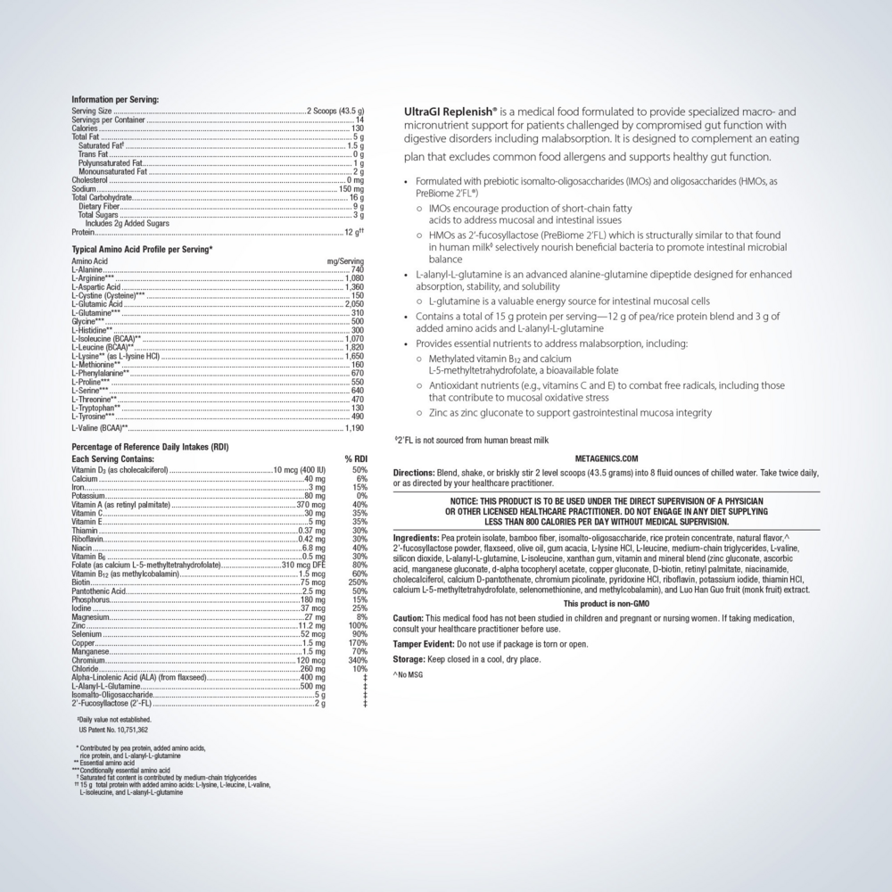 UltraGI Replenish®, Vanilla (California Only)