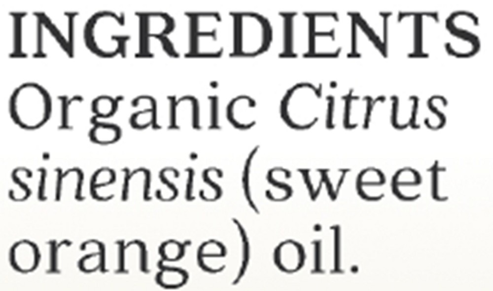 Orange, Sweet Organic Ess Oil