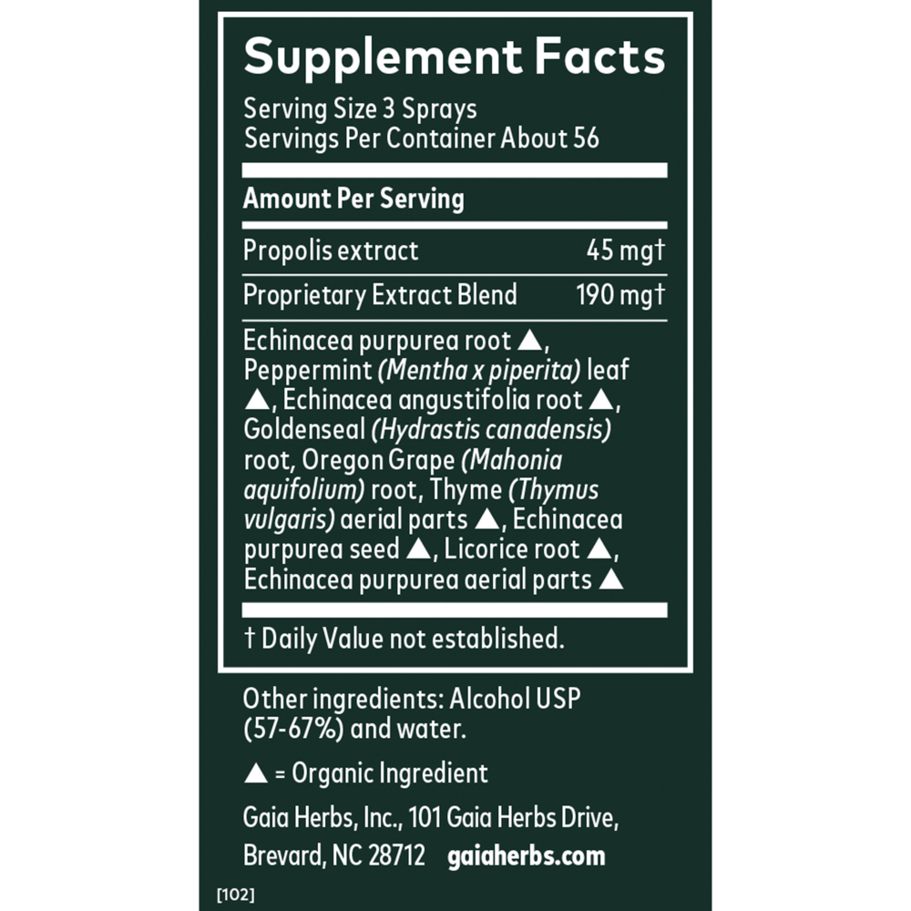 Echinacea/Gold Propolis Throat Spray