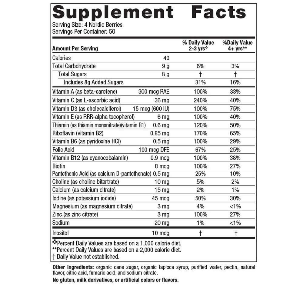 Nordic Berries Multivitamin Gummies
