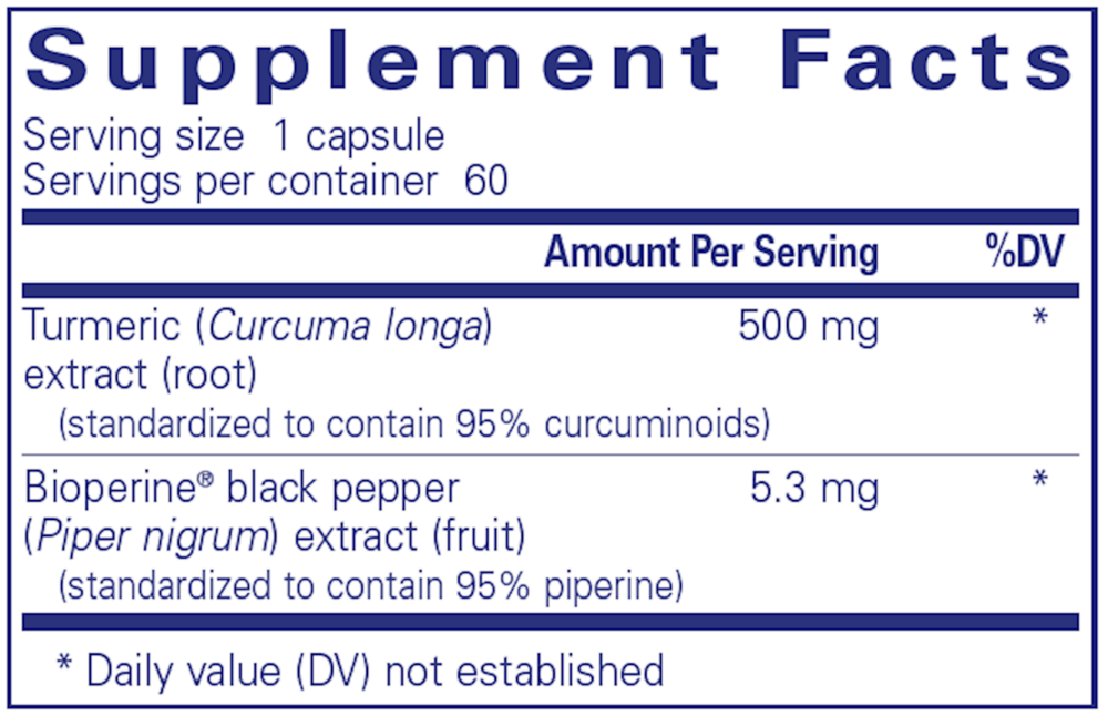 Curcumin 500 w/Bioperine
