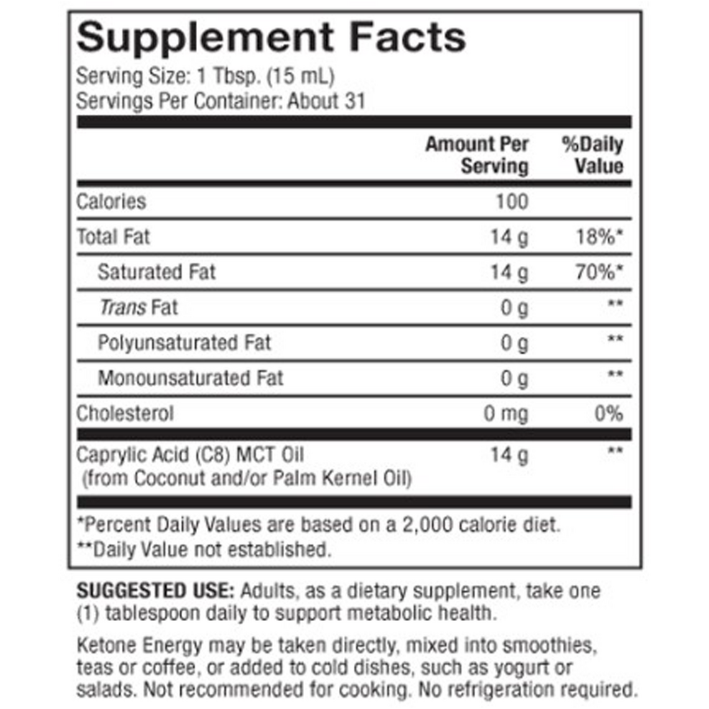 Biothin® Ketone Energy MCT Oil