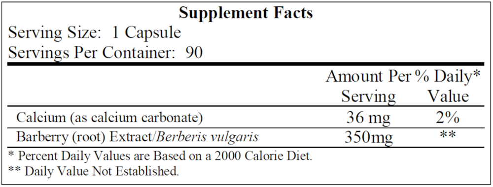 Buffered Berberine 350mg