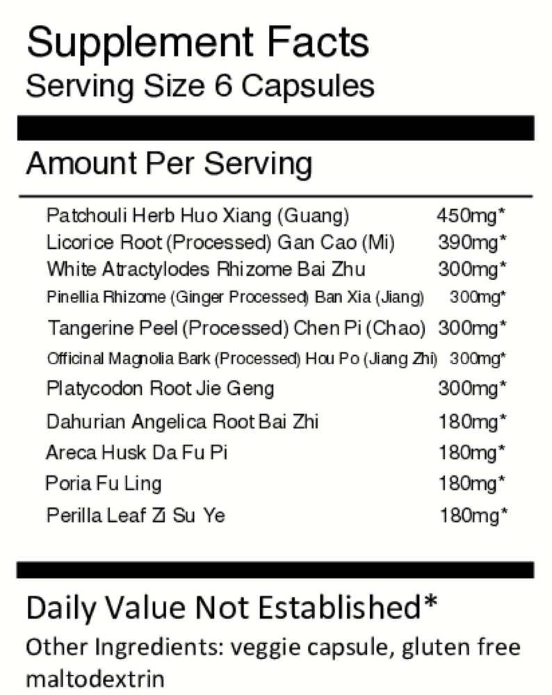 Huo Xiang Zheng Qi San Capsules - Patcho