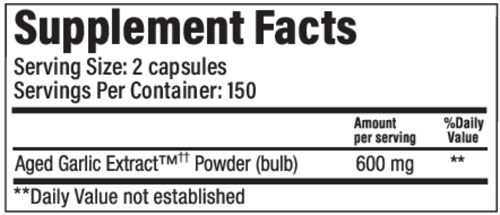 Kyolic Aged Garlic Extract Cardiovascular Formula 100