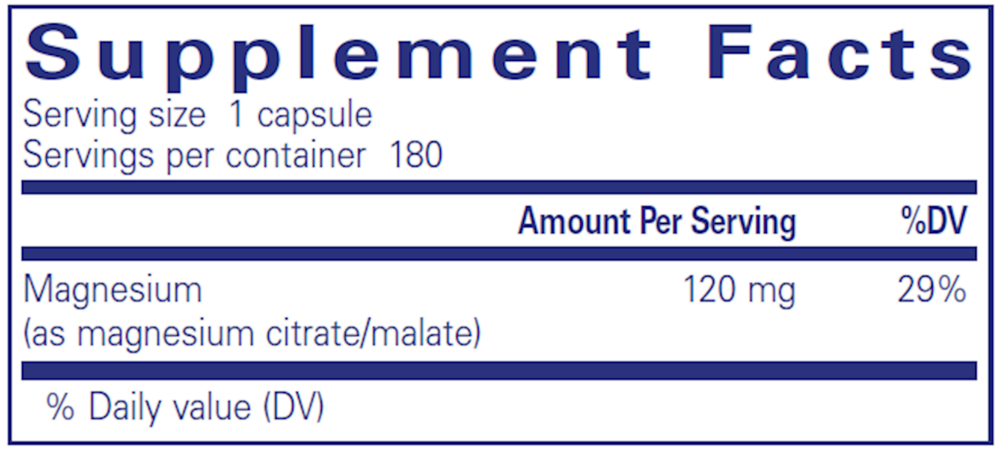 Magnesium (Citrate/Malate)