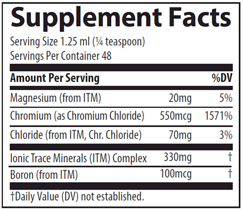 Liquid Ionic Chromium 550mcg