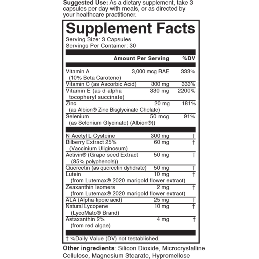 20/20 Eye Formula Capsules