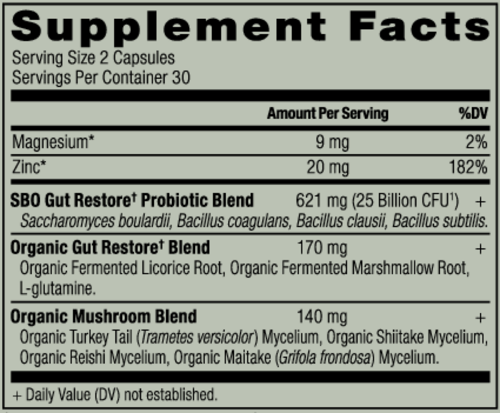 SBO Probiotic Gut Restore