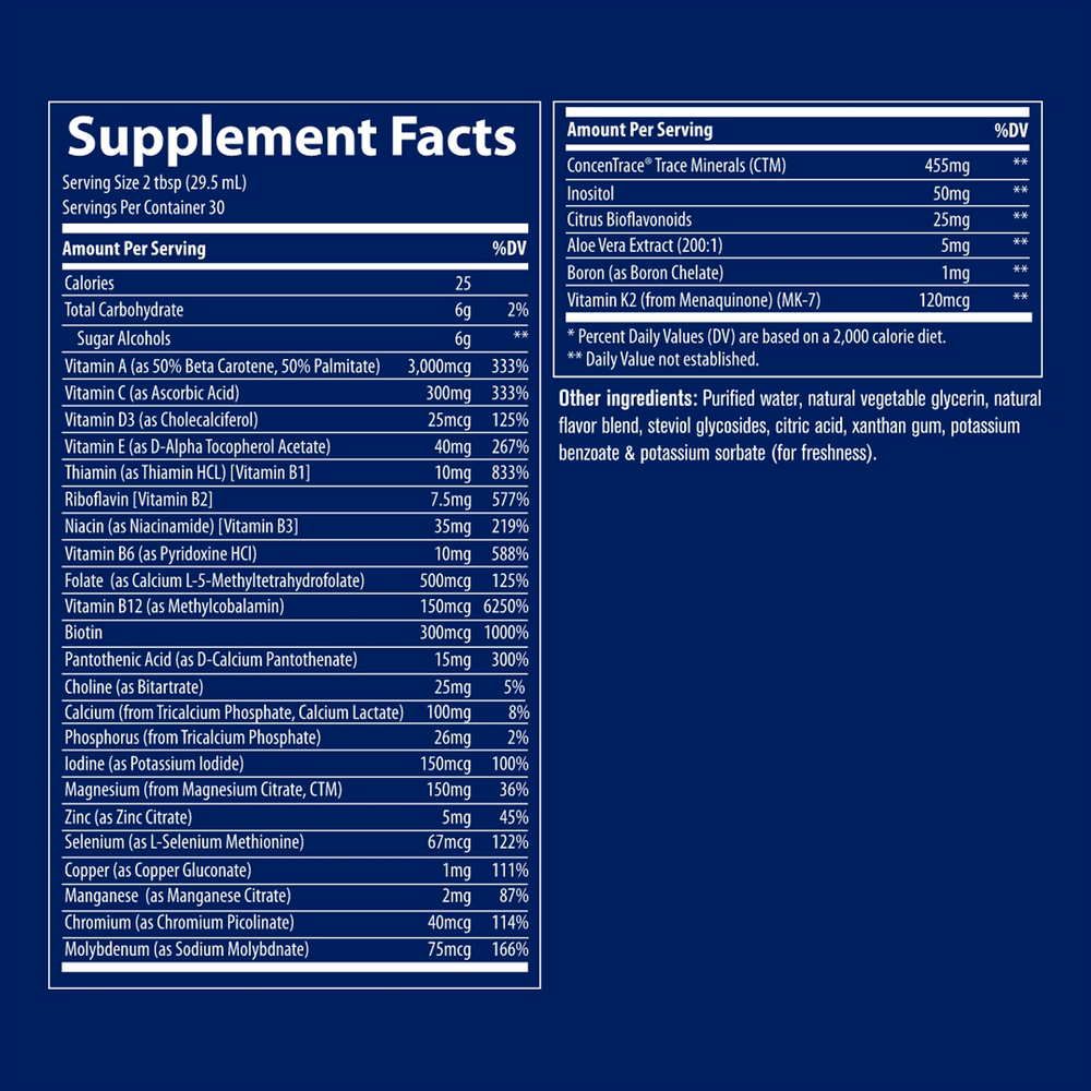 Liquid Multi Vitamin-Mineral Orange Mango