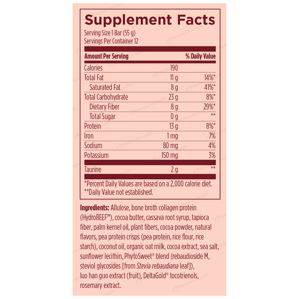 Bone Broth Protein Power Chocolate Crunch Bars, Hot Cocoa Flavor