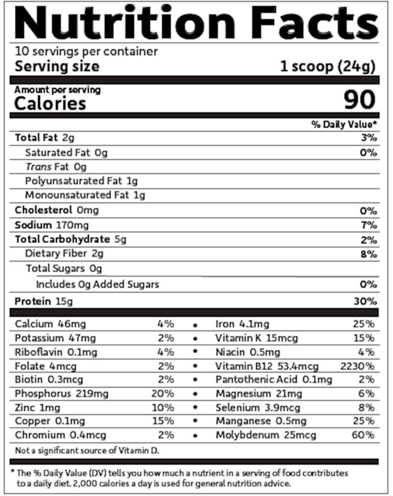 Organic Plant Protein Energy Powder