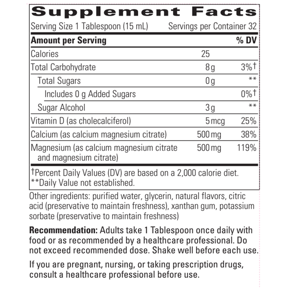 Liquid Calcium Magnesium Berry 1:1