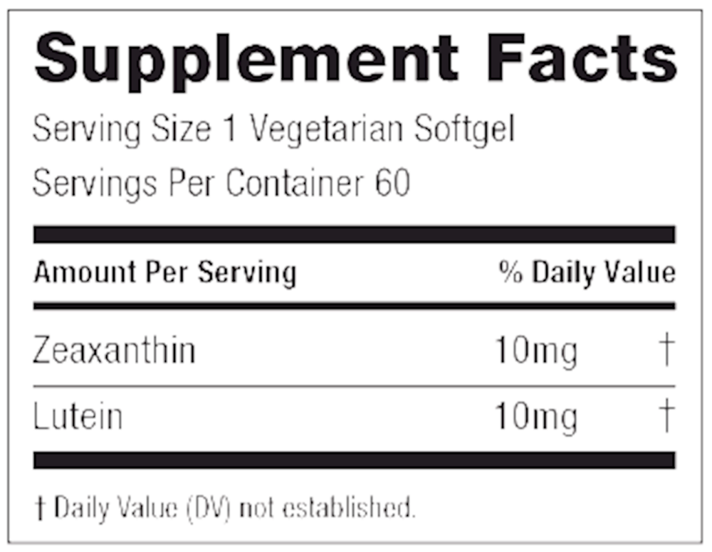 Zeaxanthin + Lutein