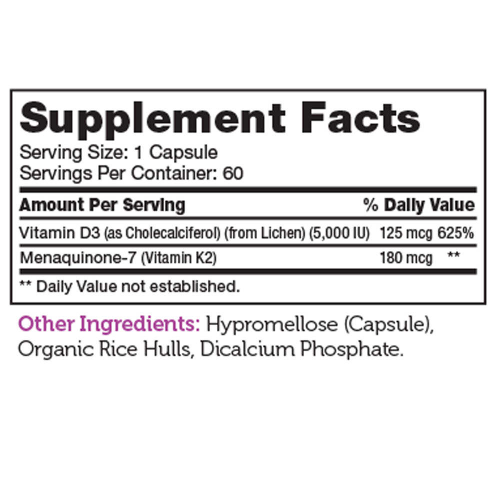 Vitamin D3 & K2 Capsules