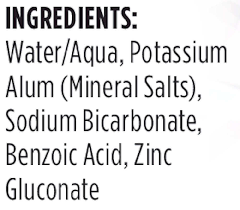 Unscented Crystal Body Spray Deodorant