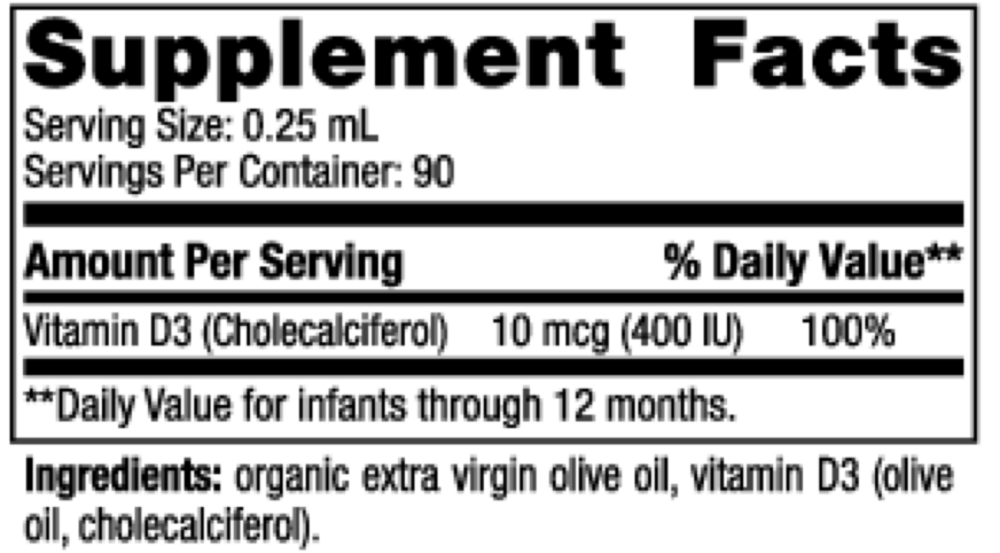 Baby's Vitamin D3 Liquid