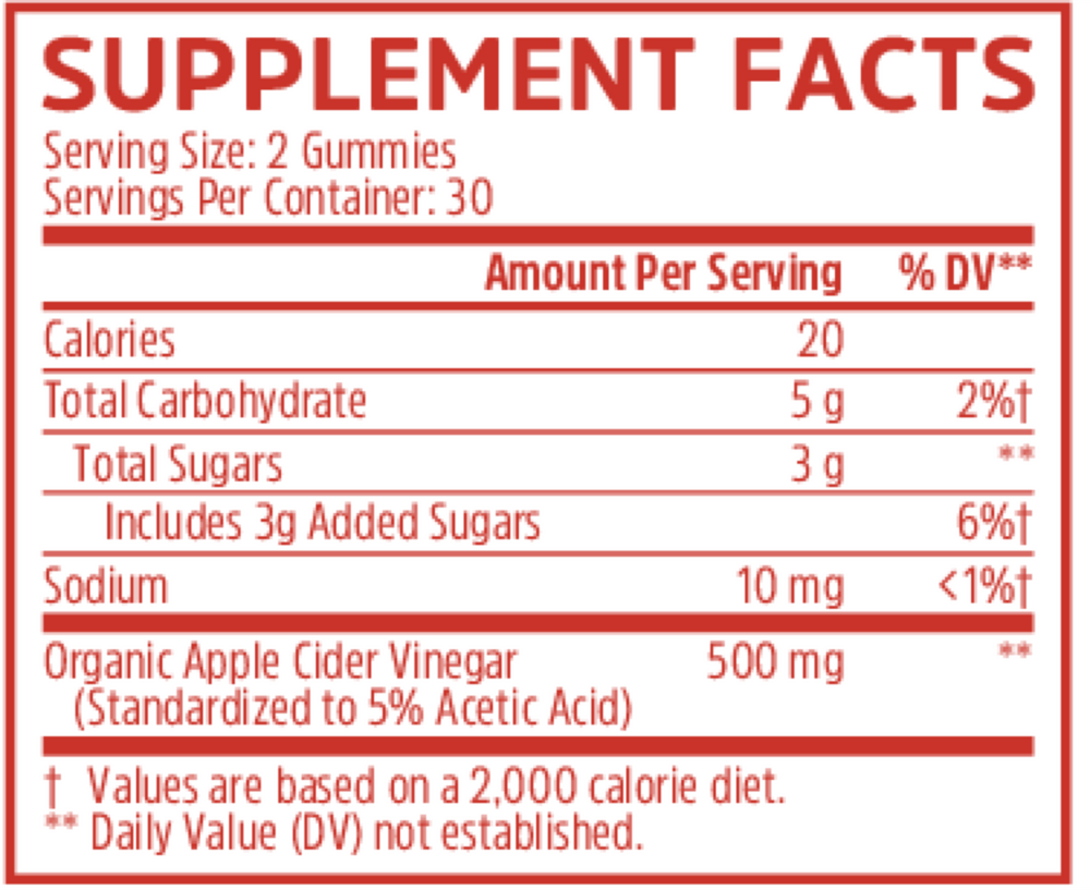 Apple Cider Vinegar Gummies