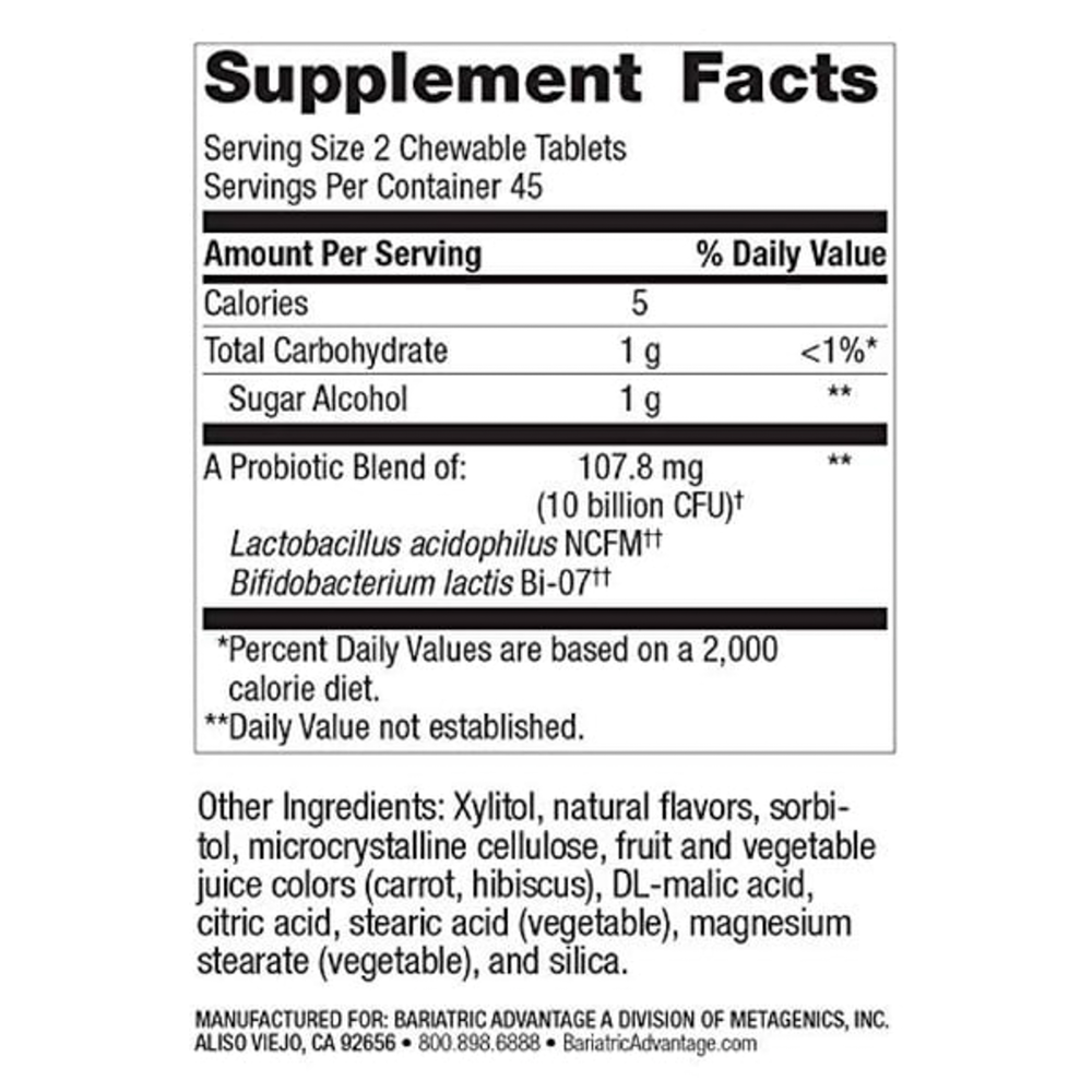 Chewable FloraVantage Probiotic Grape