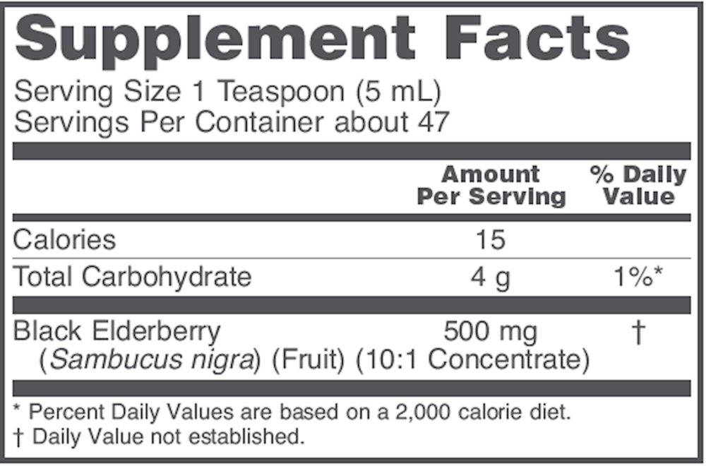 Sambucus Black Elderberry Liquid