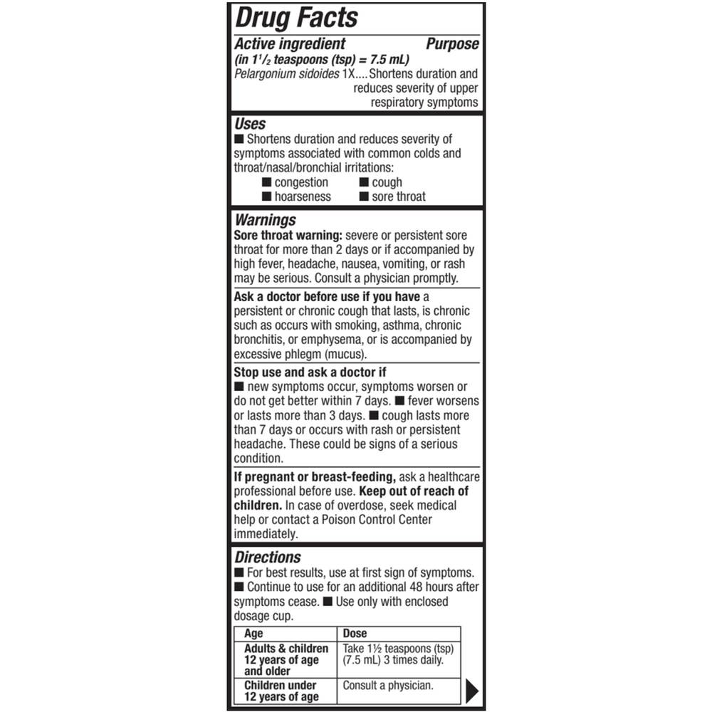 Umcka® ColdCare Menthol Syrup