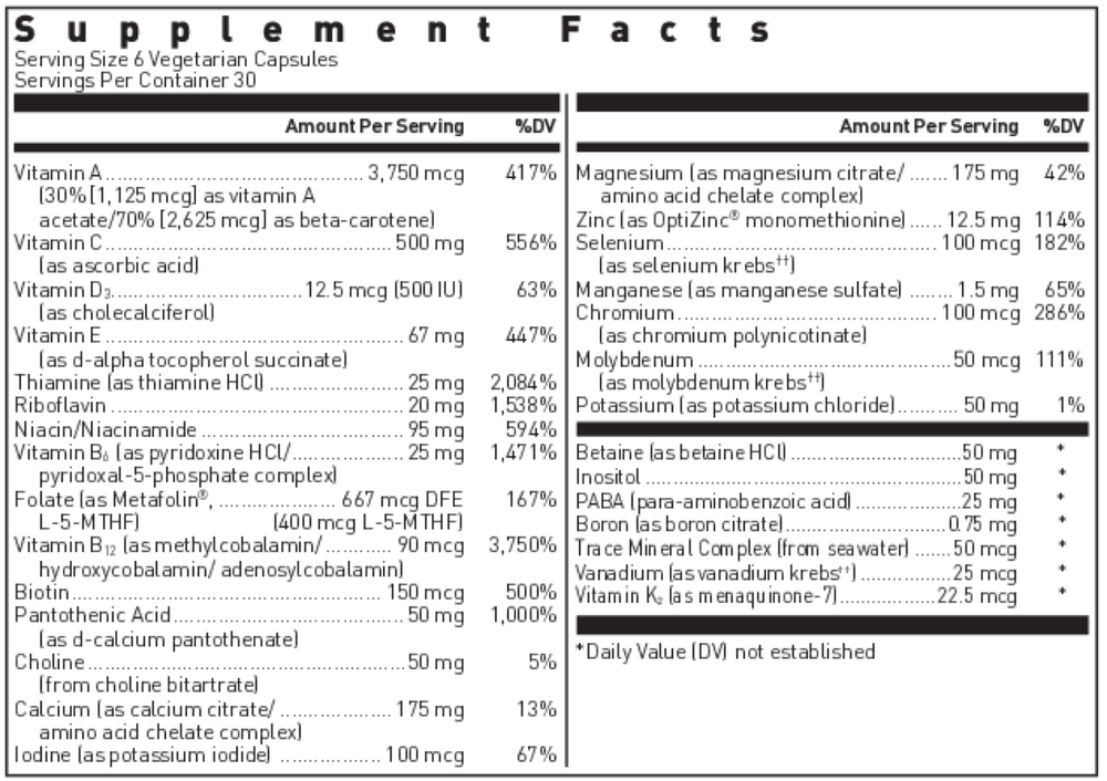 Ultra Preventive III Capsules (California Only)