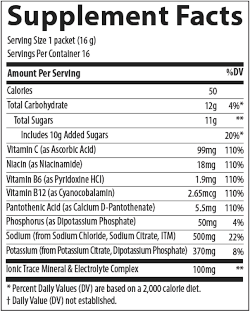 Hydration I.V. Electrolyte Drink Paks - Raspberry Lemonade
