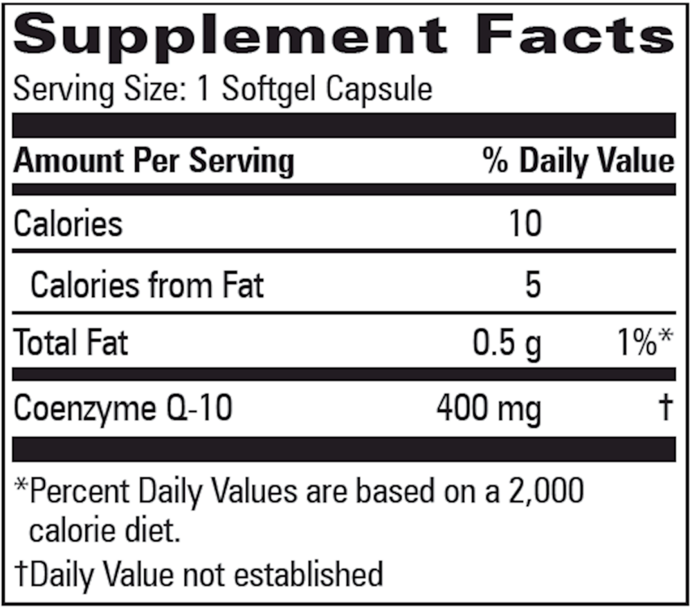 CoQ10 400mg w/Rice Bran Oil
