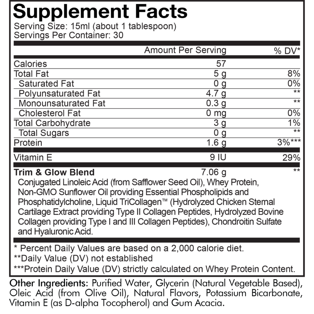 Collagen/HA + CLA - Vanilla Liquid