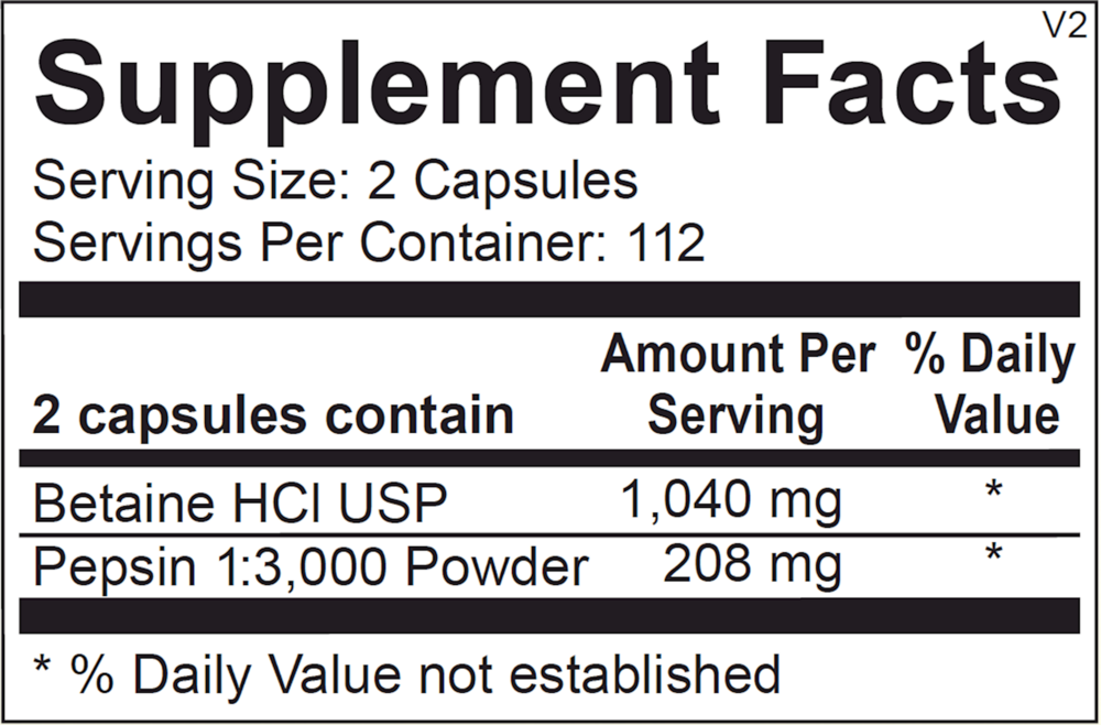 Betaine & Pepsin